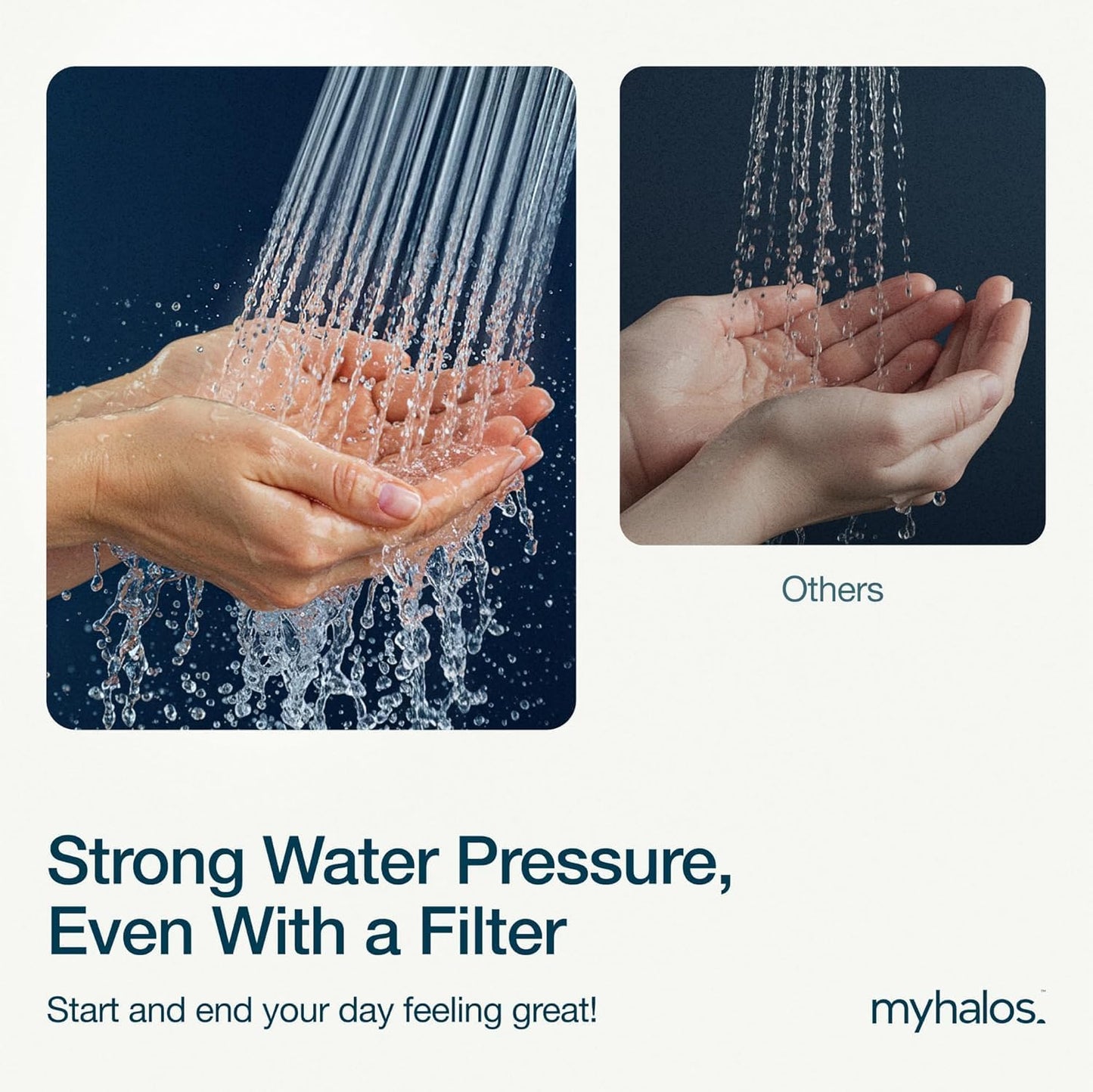 High Pressure Filtered I Shower Head for Hard Water encalife