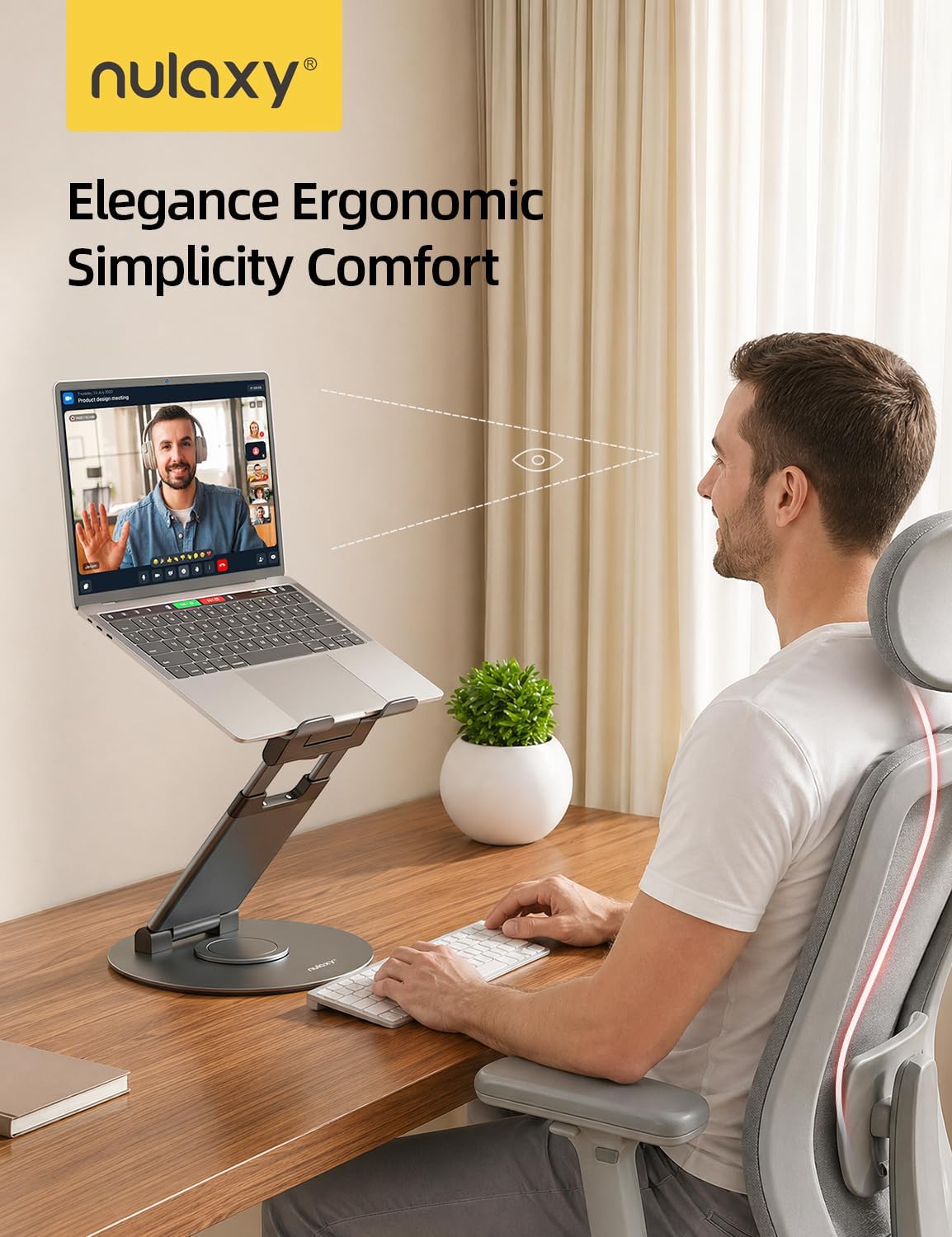 360 Rotating Adjustable Laptop Stand for Desk encalife