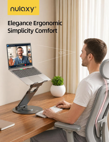 360 Rotating Adjustable Laptop Stand for Desk encalife