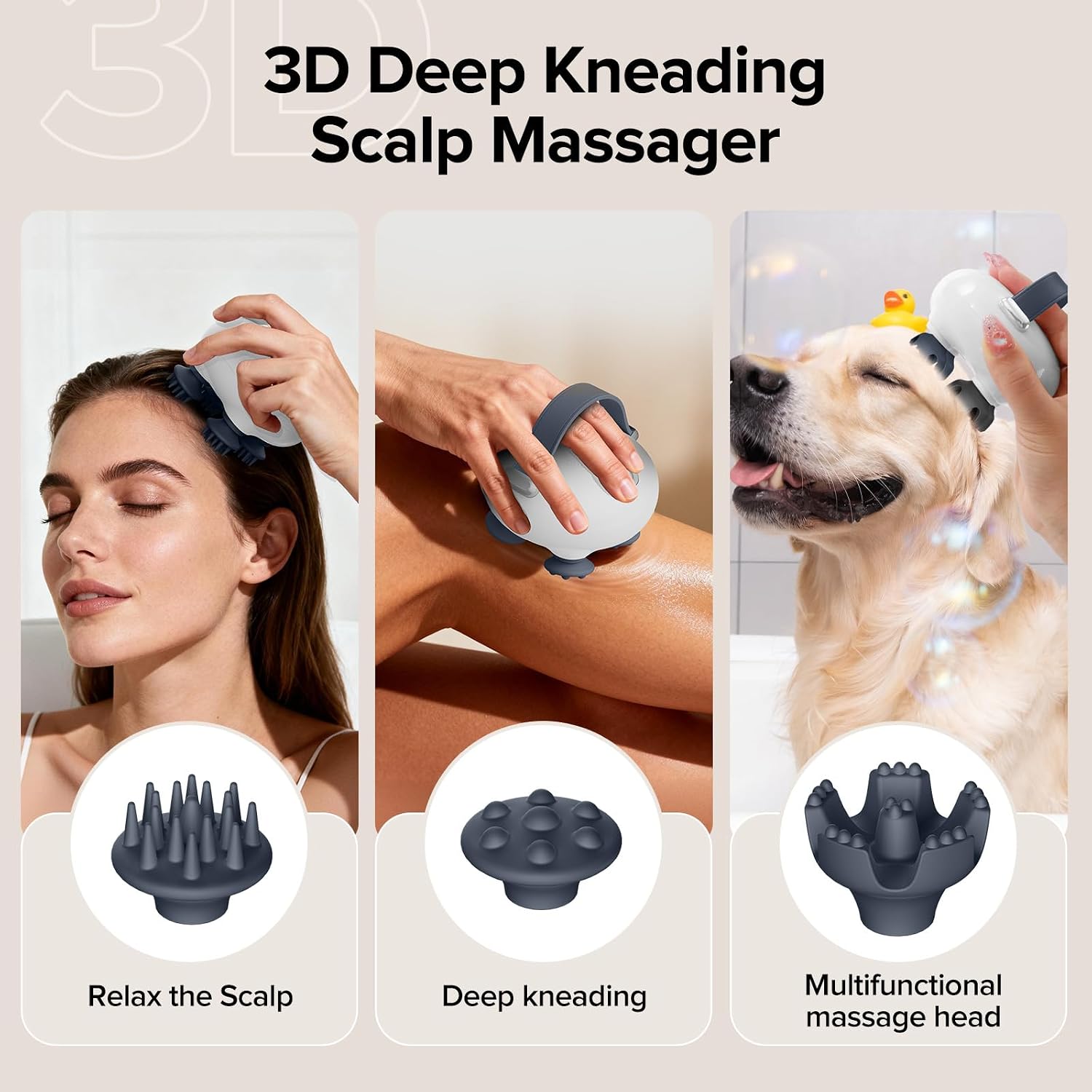 Electric Scalp Massager for Hair Growth Relaxation Comfort encalife