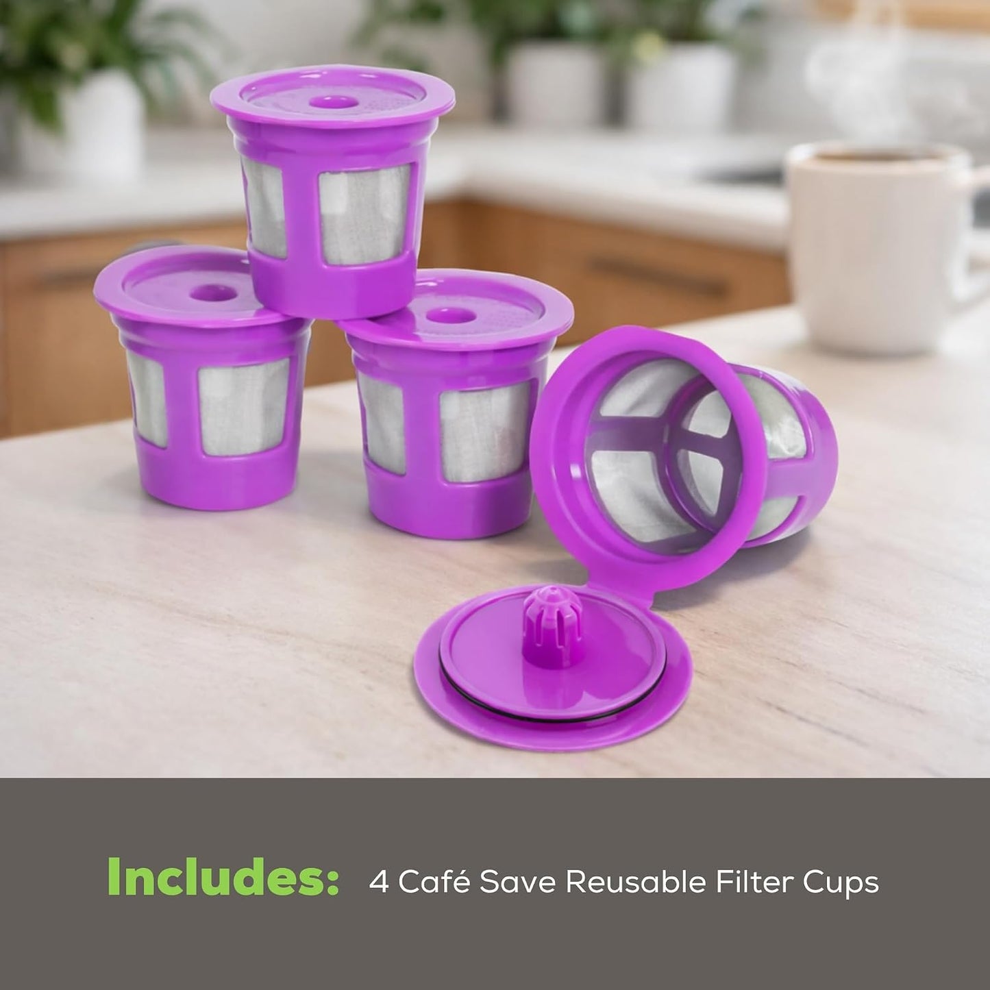 Reusable K-Cup Coffee Filter Pods encalife