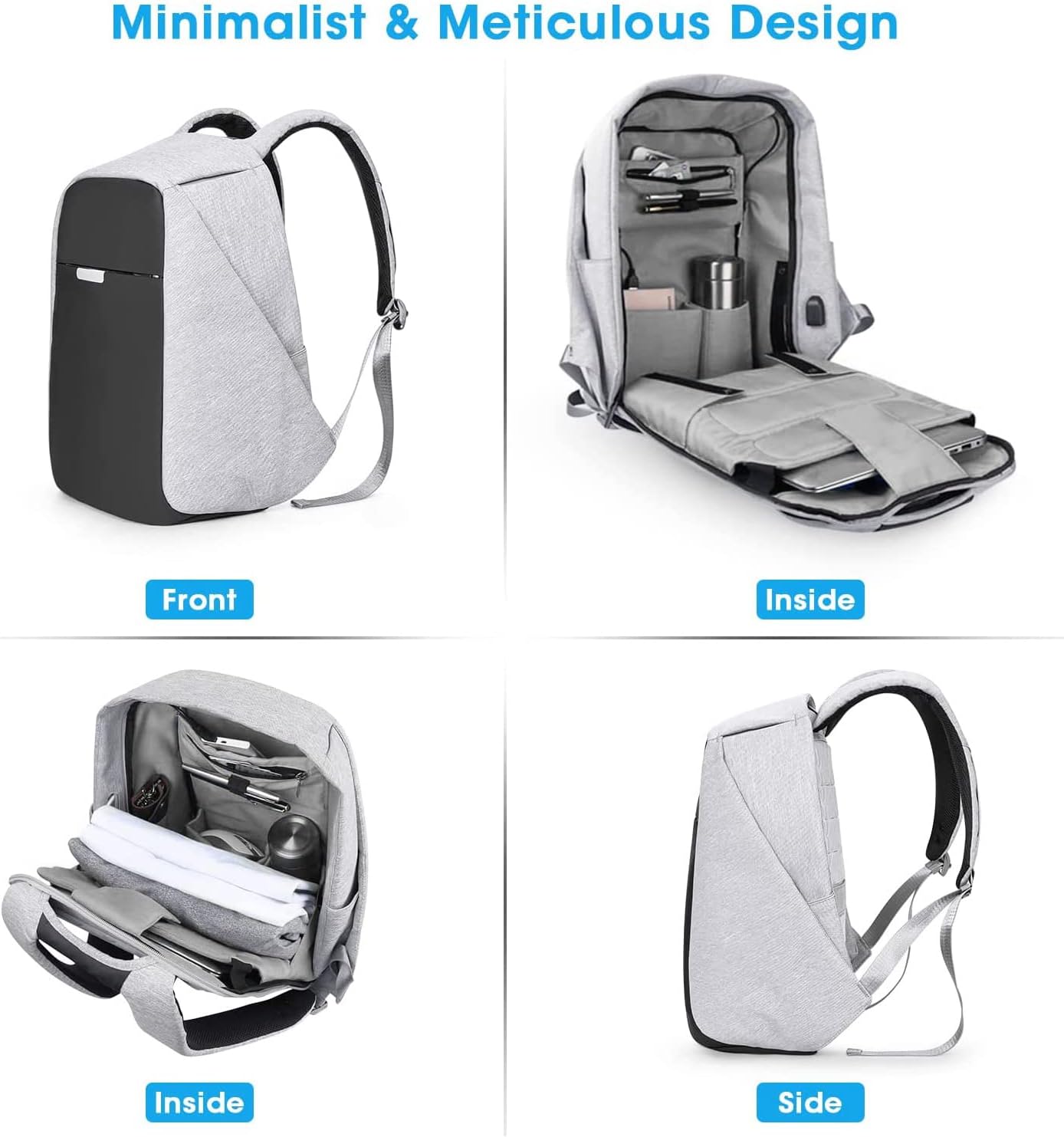 Anti Theft Laptop Backpack With USB encalife