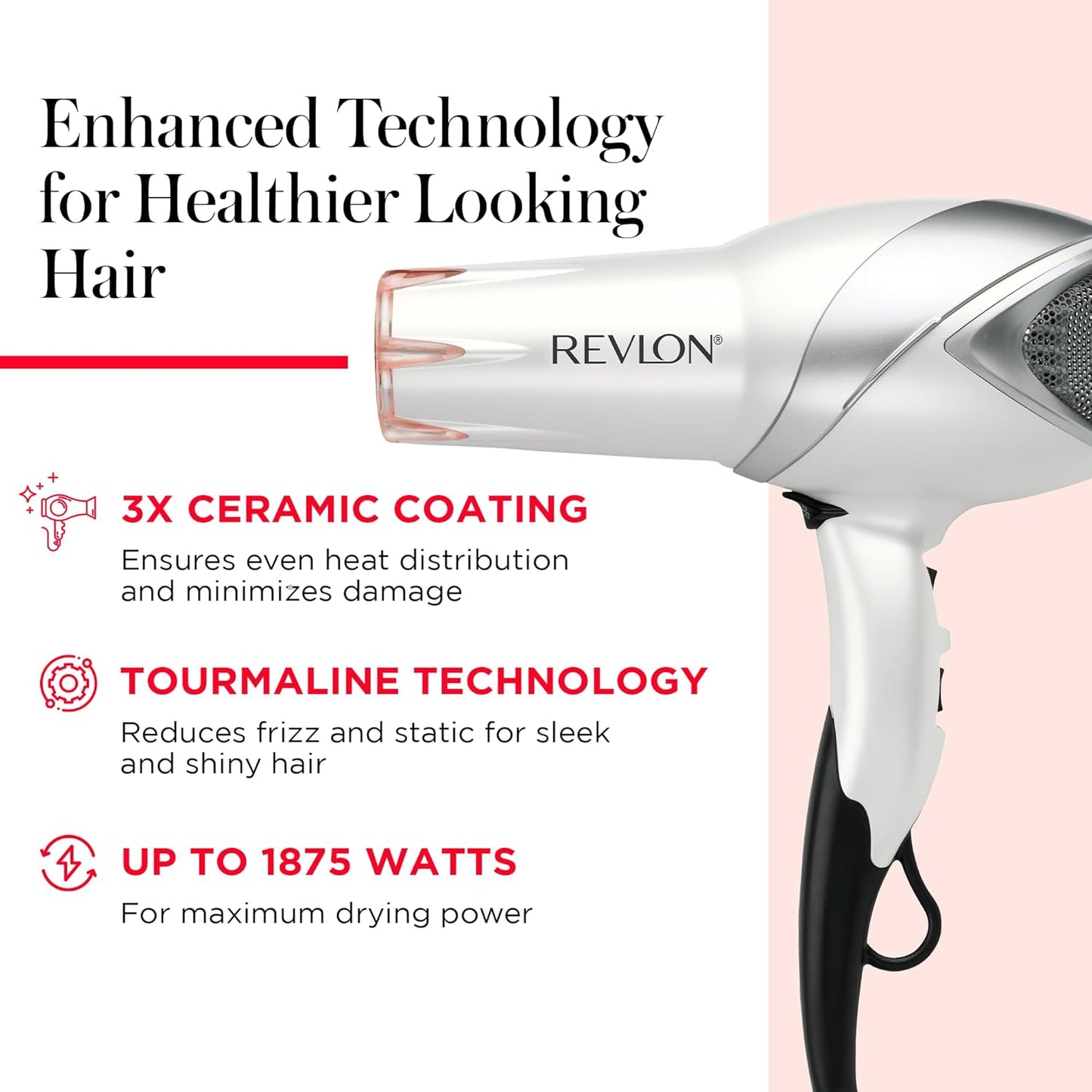 Ionic Infrared Hair Dryer | 1875W Professional Blow Dryer encalife