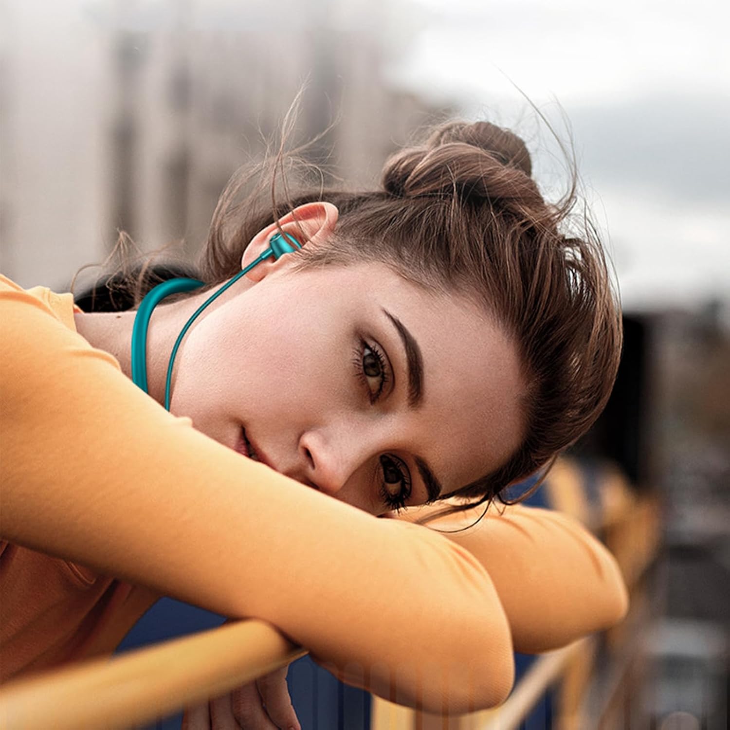 Neckband Bluetooth Headphones with 200H Playtime encalife