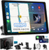 Ultra slim Wireless Carplay Screen with Android Auto voice control