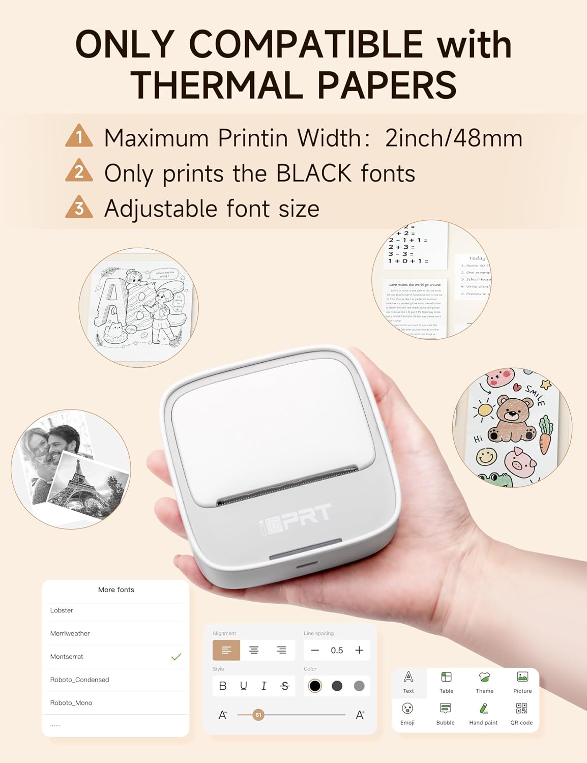 Pocket Bluetooth Sticker Printer for Instant Organization encalife