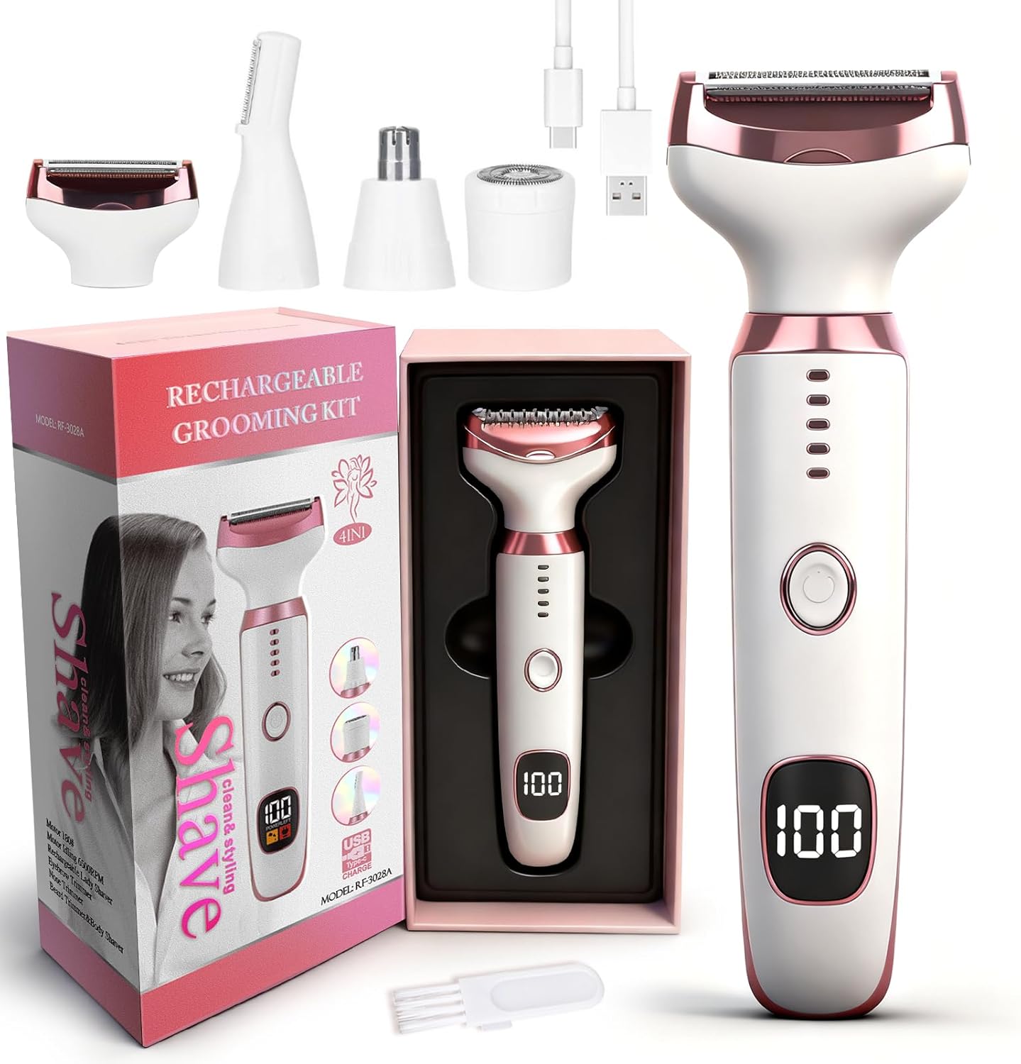 Electric Razor Women Love I 4-in-1 Grooming Kit
