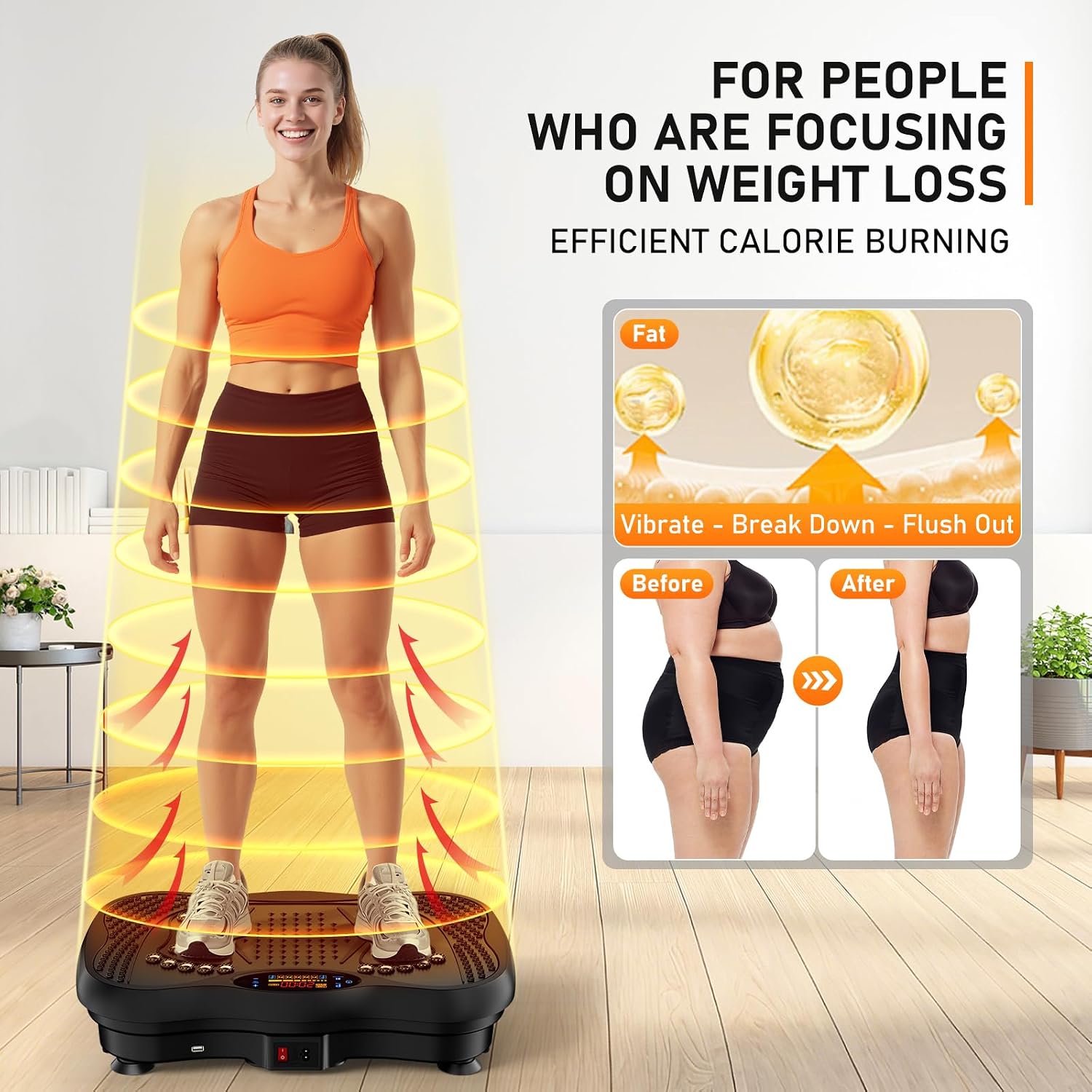 Vibration Plate Machine for Full Body Workouts encalife