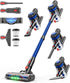 Powerful cordless vacuum cleaner with LED display