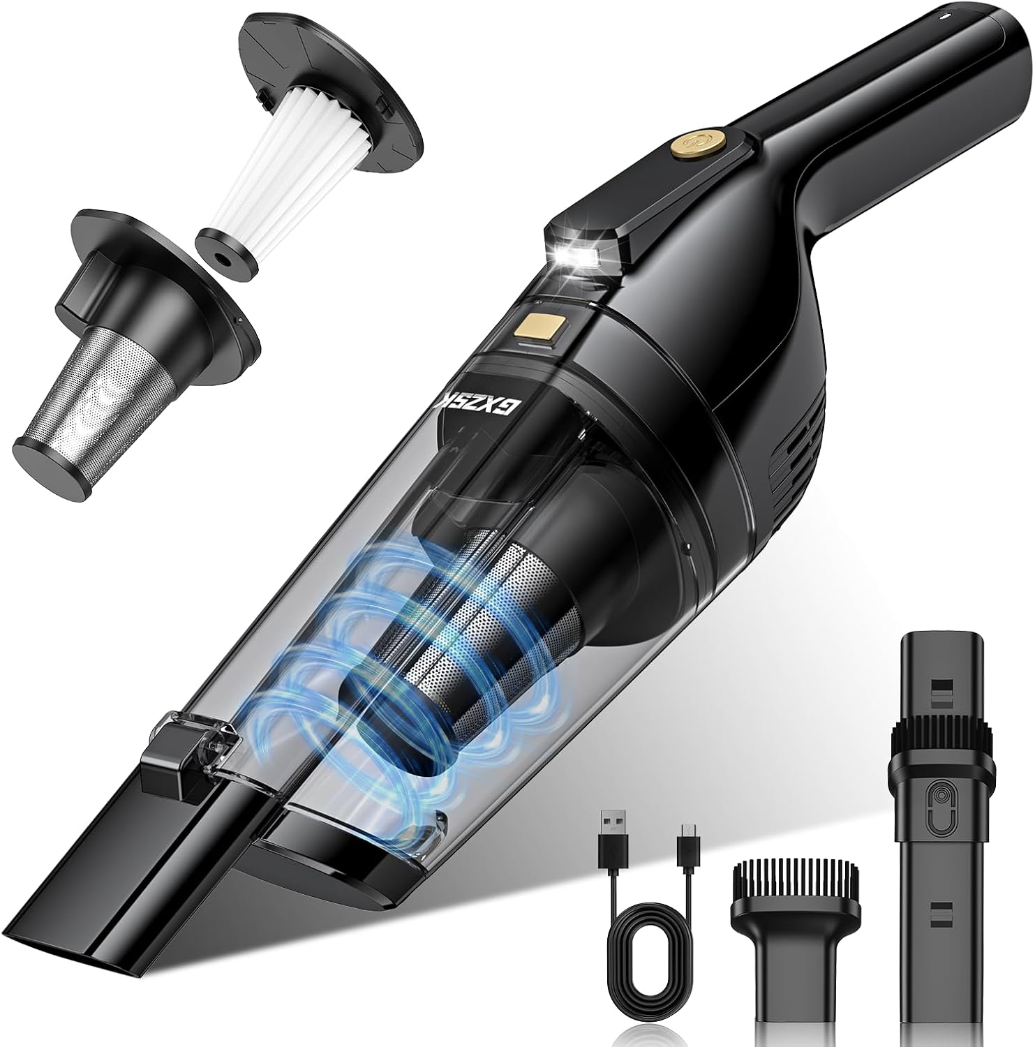 Cordless Handheld Car Vacuum Cleaner 15000Pa Powerful Suction encalife