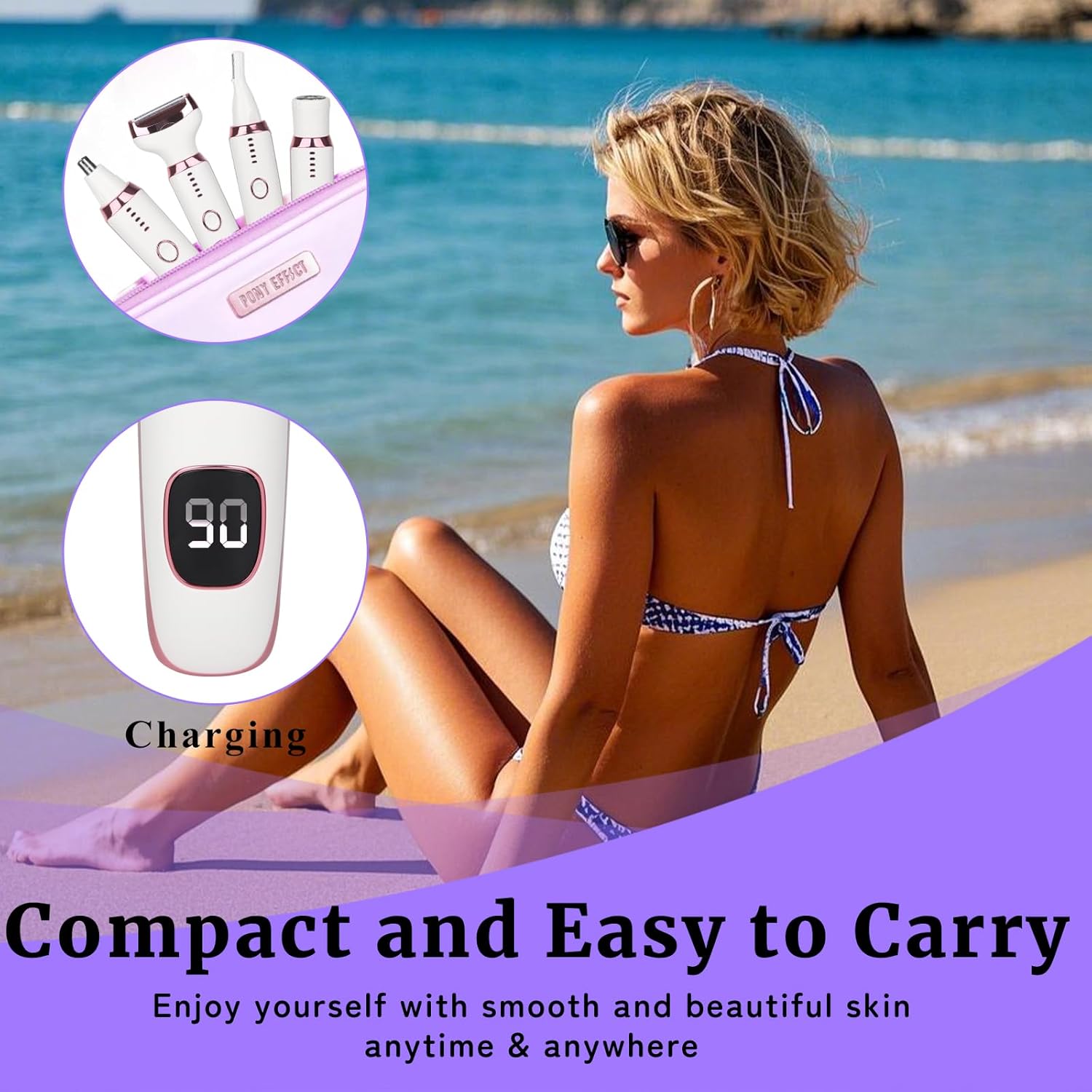 Electric Razor Women Love I 4-in-1 Grooming Kit encalife