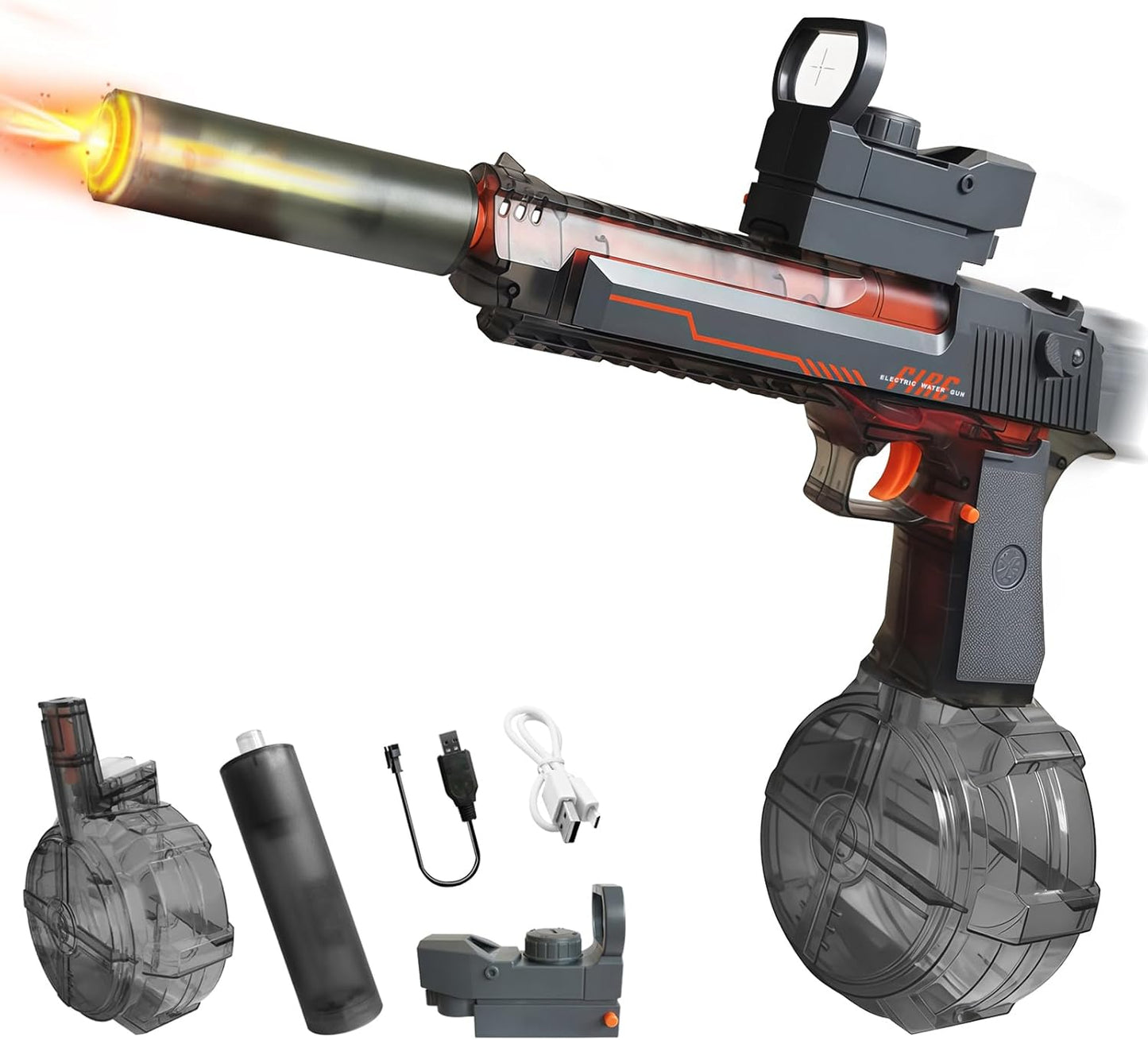 Electric Water Gun | Flash Recoil High Capacity 425CC Blaster Toy