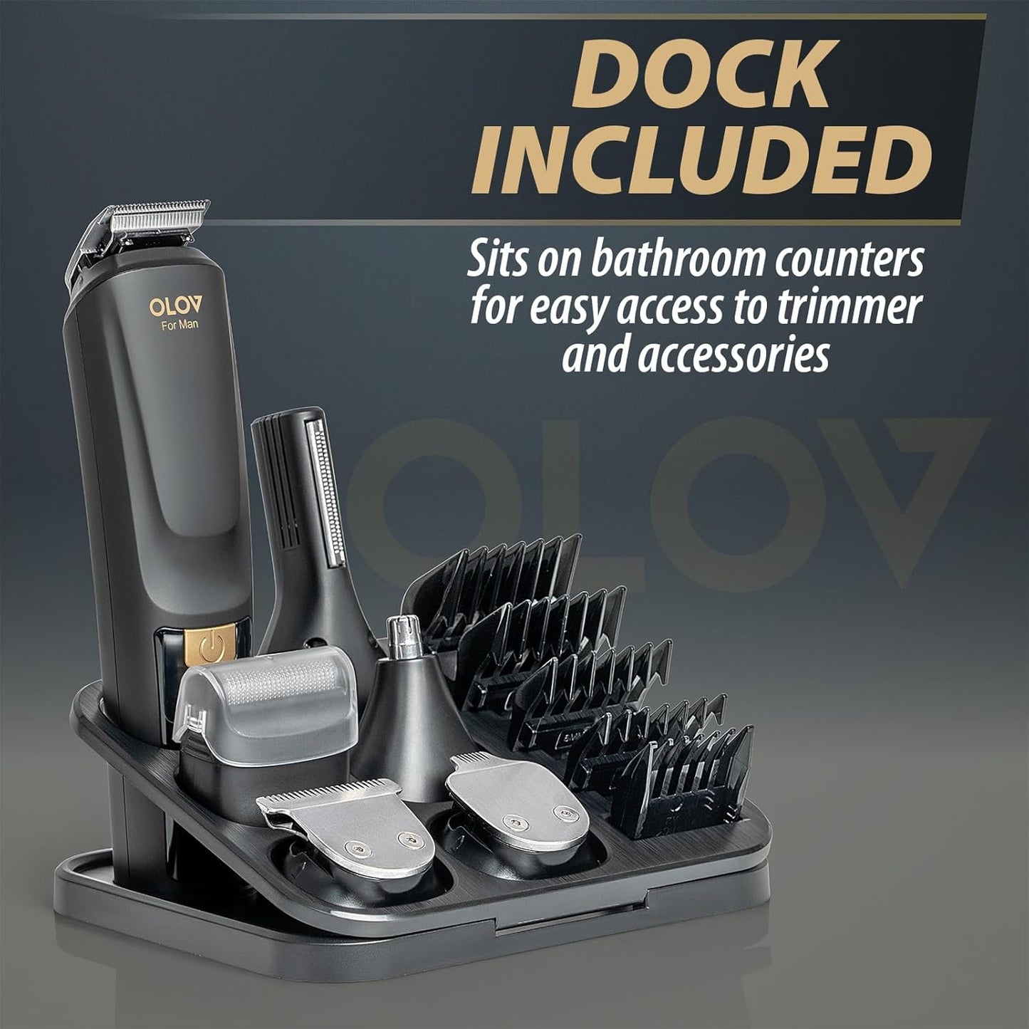 All-in-One Beard Trimmer Hair Clipper Grooming Kit encalife
