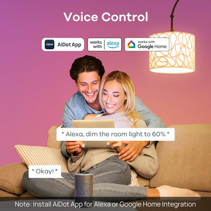 RGB Lighting Smart WiFi Color Changing Bulb encalife