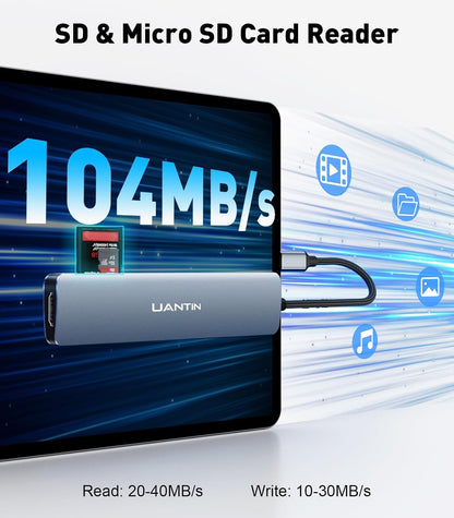 7-in-1 USB C Hub For Laptop Connectivity encalife