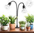 Clip on full spectrum grow light for indoor plants
