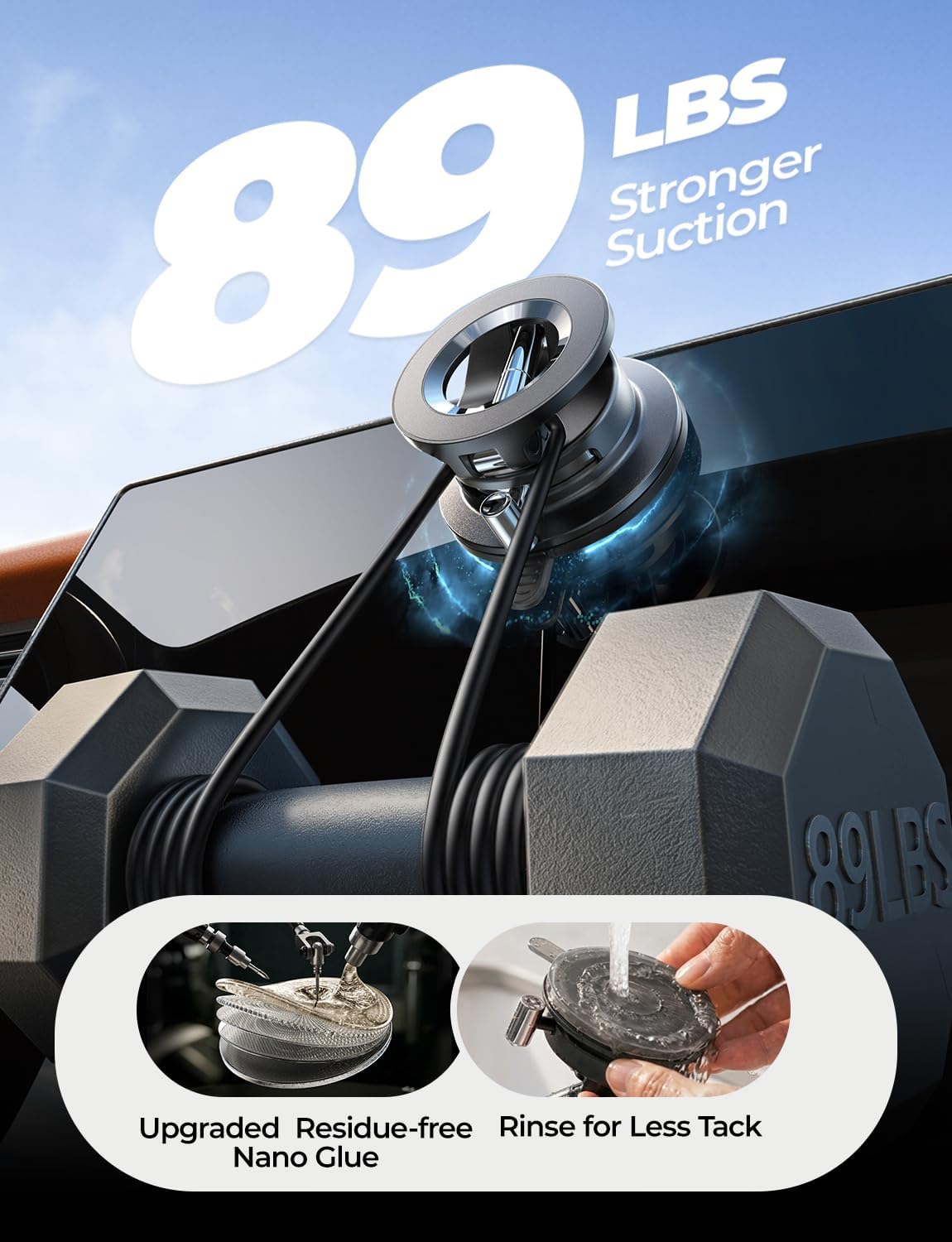 Magnetic MagSafe Car Phone Mount Cooling Grip encalife