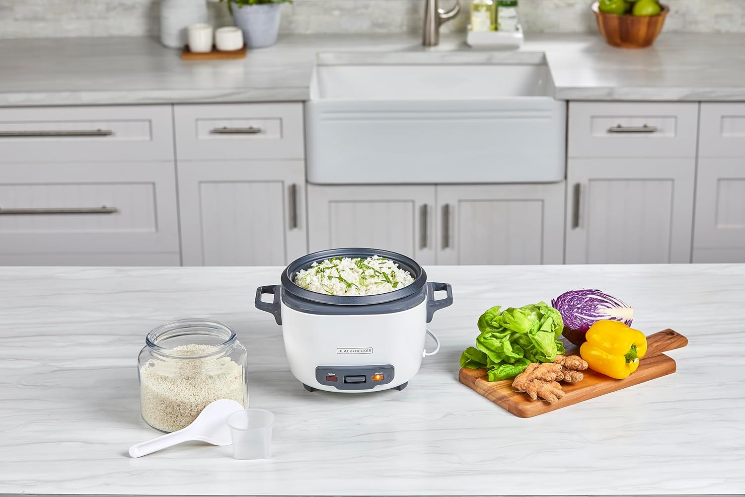 BLACK+DECKER Rice Cooker I 8-Cup encalife