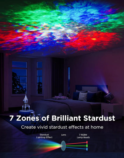 Galaxy Star Projector Lights with Nebula Effects encalife