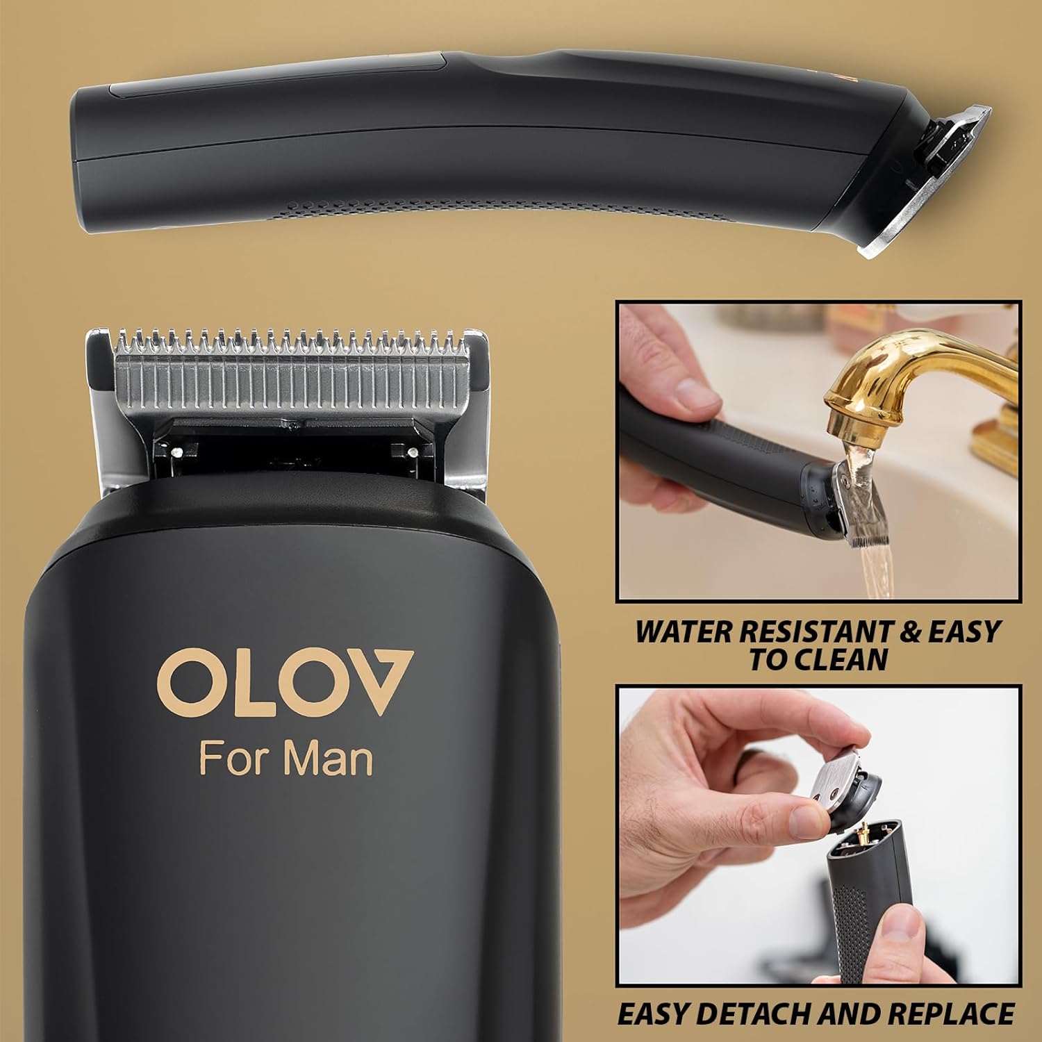 All-in-One Beard Trimmer Hair Clipper Grooming Kit encalife