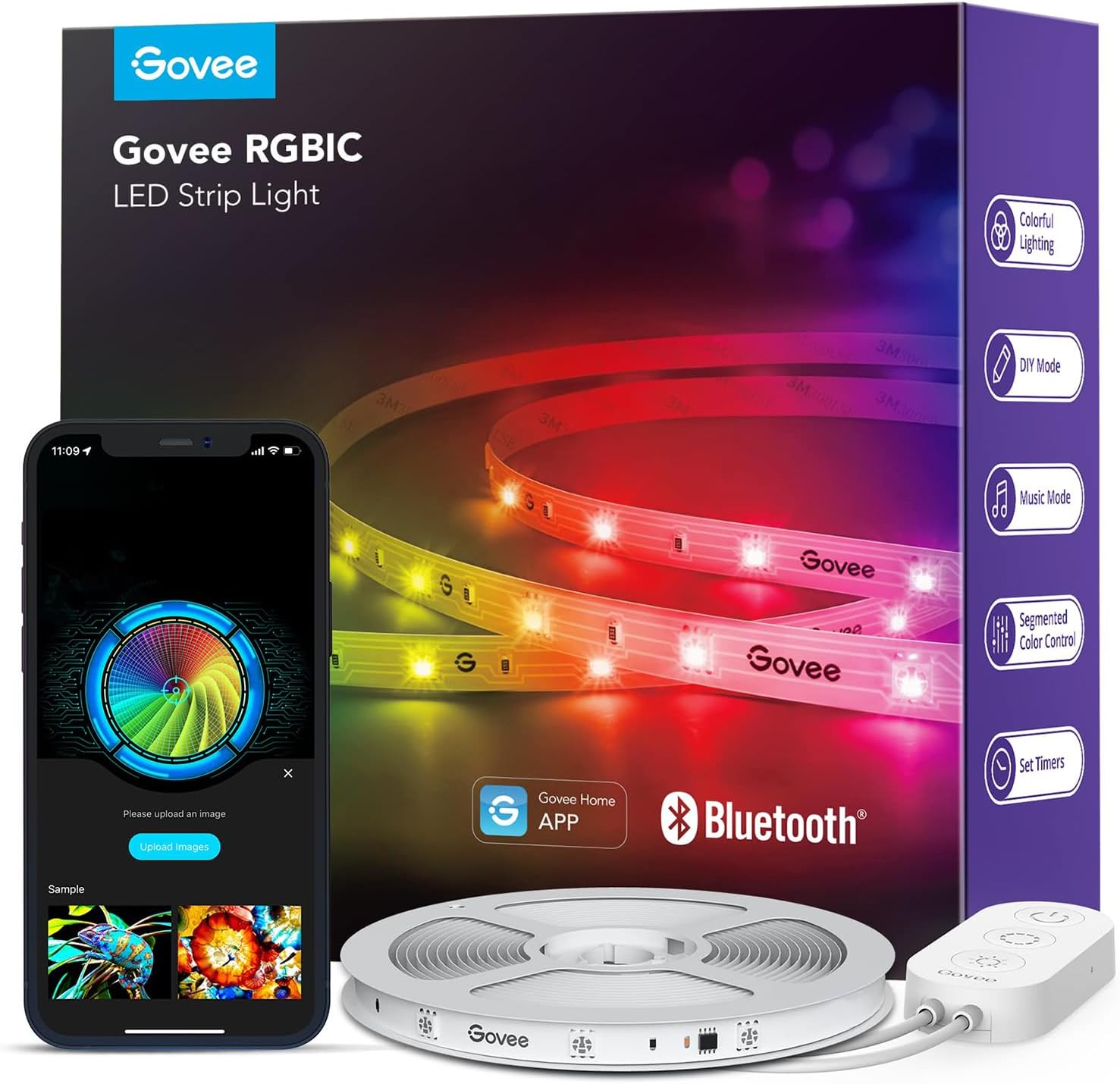 Smart RGB Lighting Strip for Bedroom Room Decor encalife
