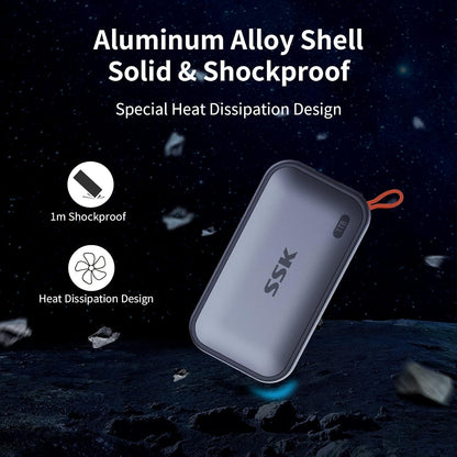1TB Portable SSD External Drive USB-C Storage encalife