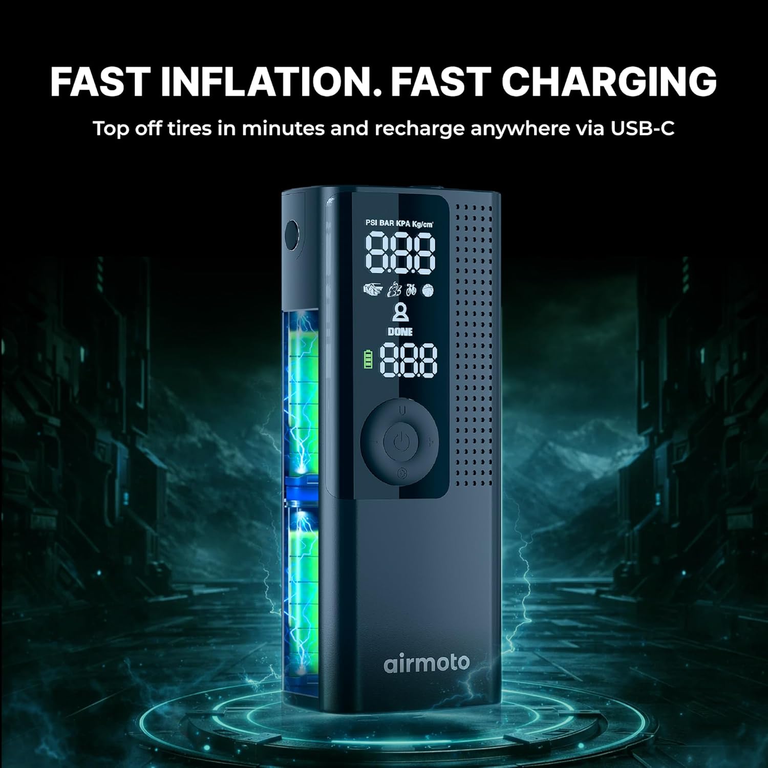 Cordless Tire Inflator For Fast Roadside Emergencies encalife