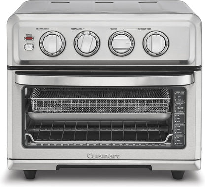 8-in-1 air fryer toaster oven with air fry bake broil grill and toast functions