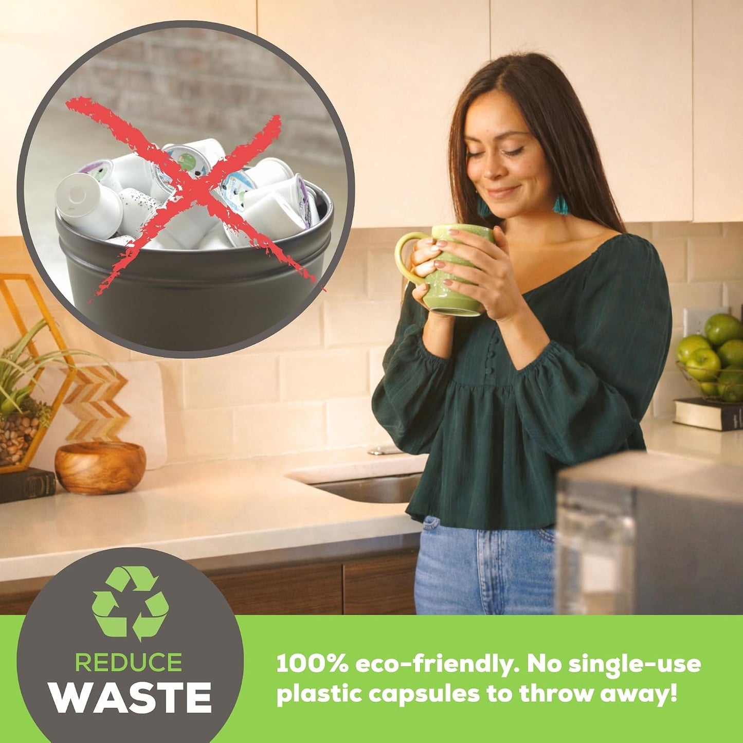 Reusable K-Cup Coffee Filter Pods encalife