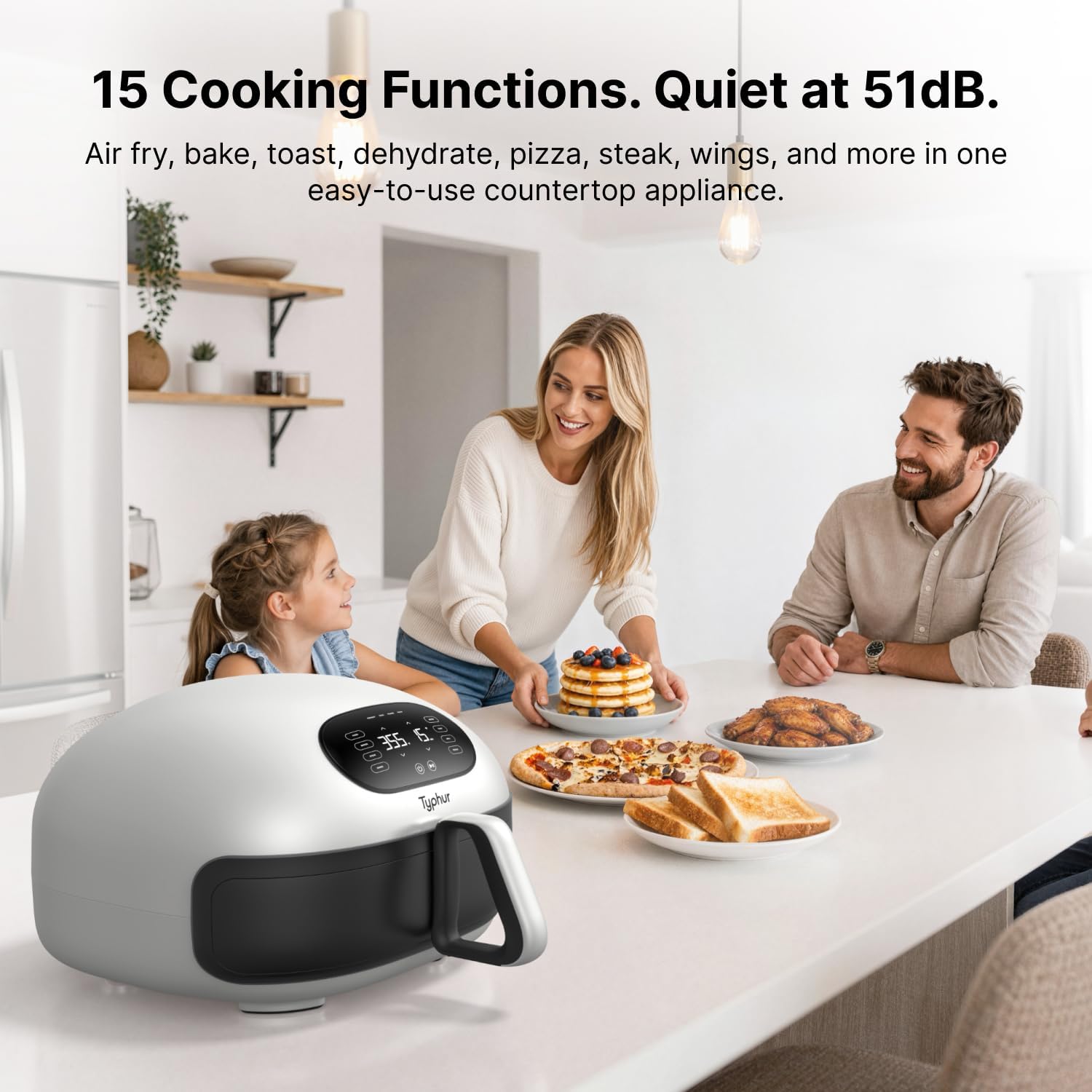 15-in-1 Large Smart Dual-Heating Air Fryer encalife