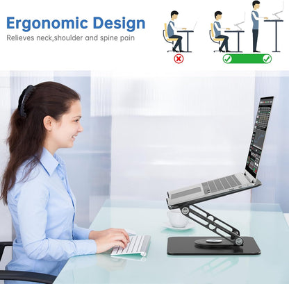 360 Rotating Adjustable Laptop Stand encalife