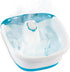 Encalife heated bubble foot spa massager with raised nodes and removable pumice stone