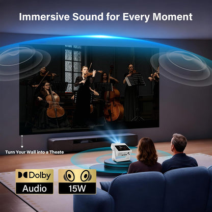 Touchscreen 1080P Cinema Projector encalife