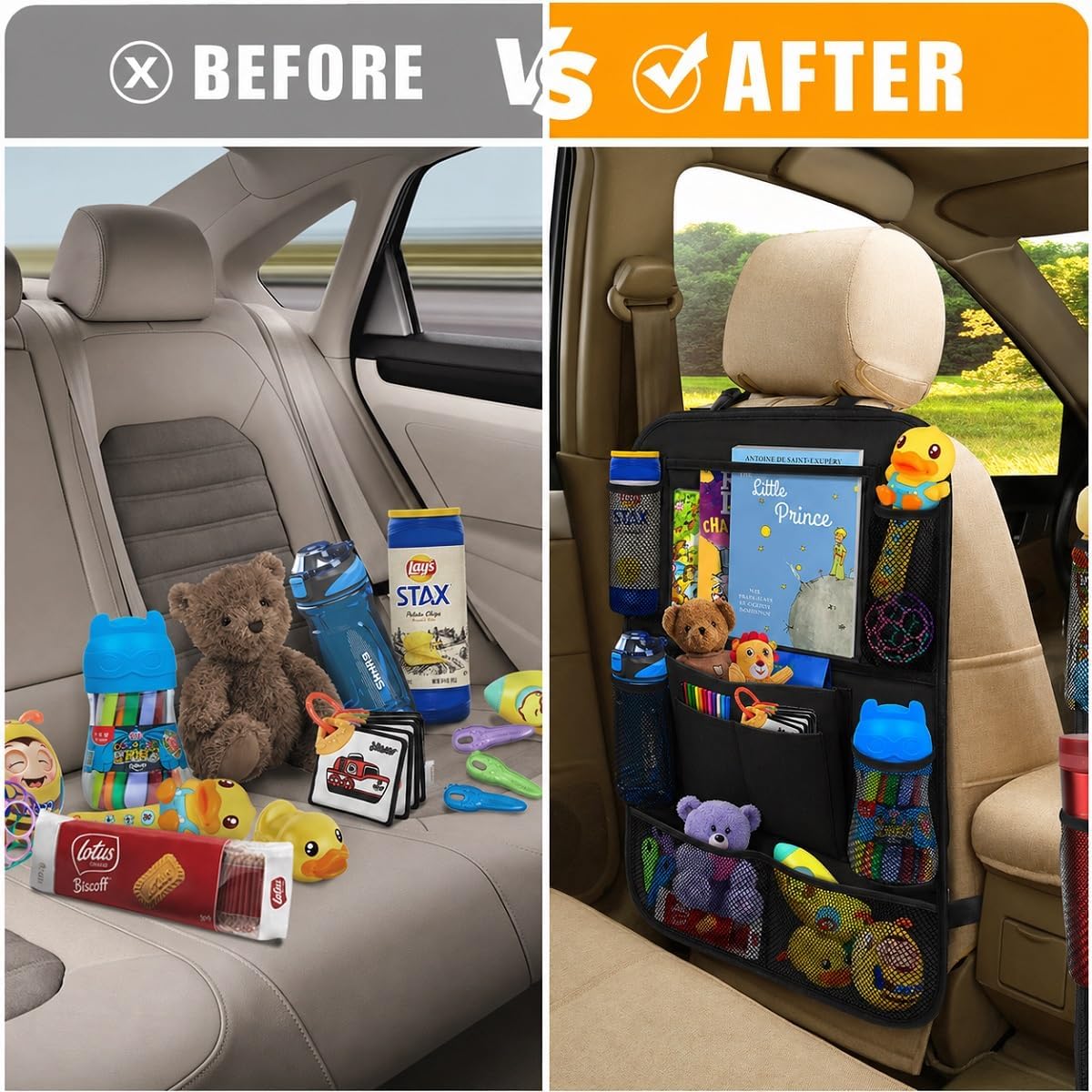 Premium Car Backseat Organizer with Tablet Holder encalife
