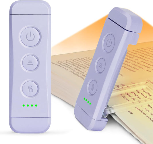 Rechargeable Clip-On Book Light With Adjustable Brightness encalife