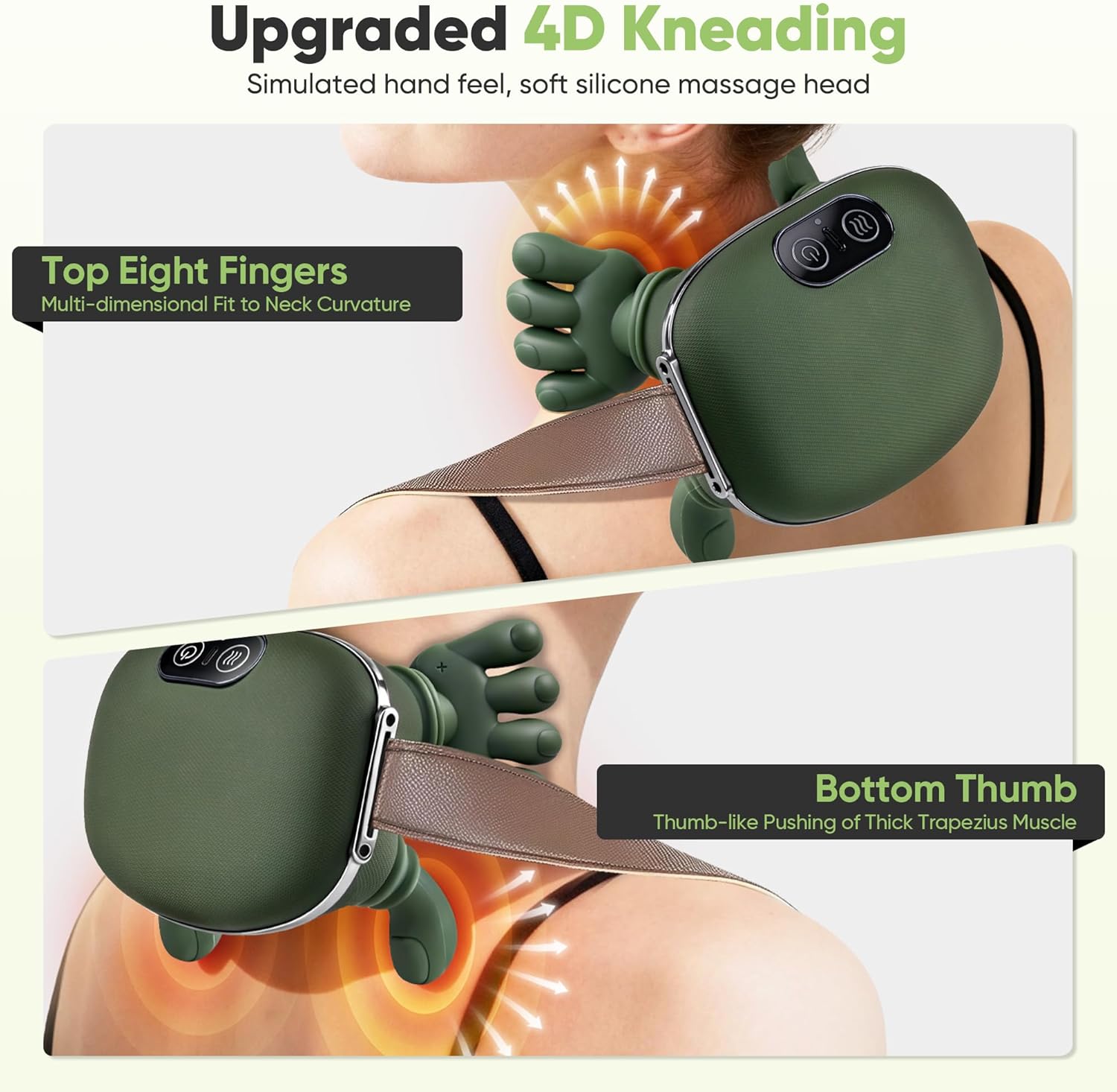 Neck & Shoulder Massager I 4D Heated encalife