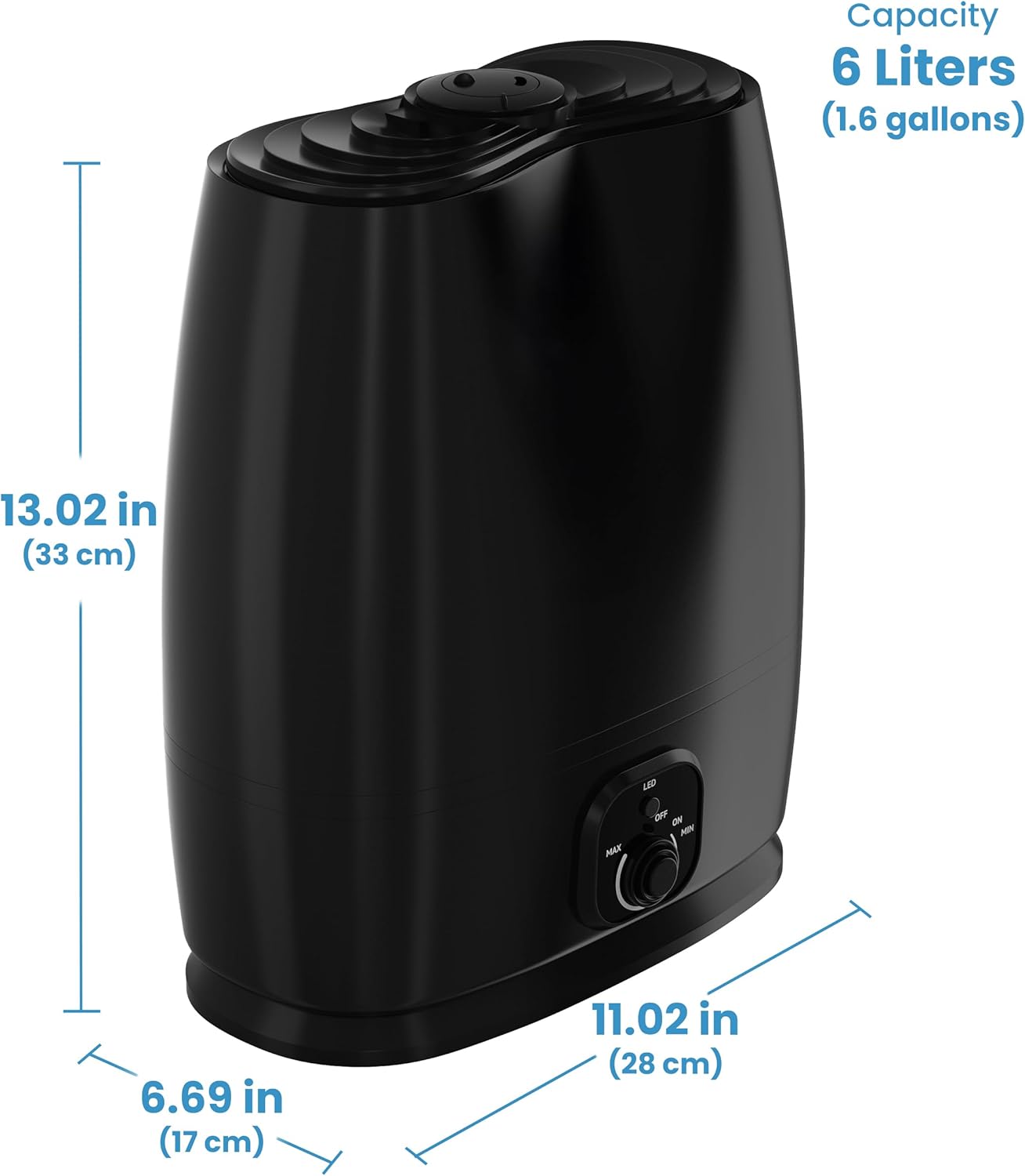 Cool Mist Humidifier | 6L | 50-Hour Runtime encalife
