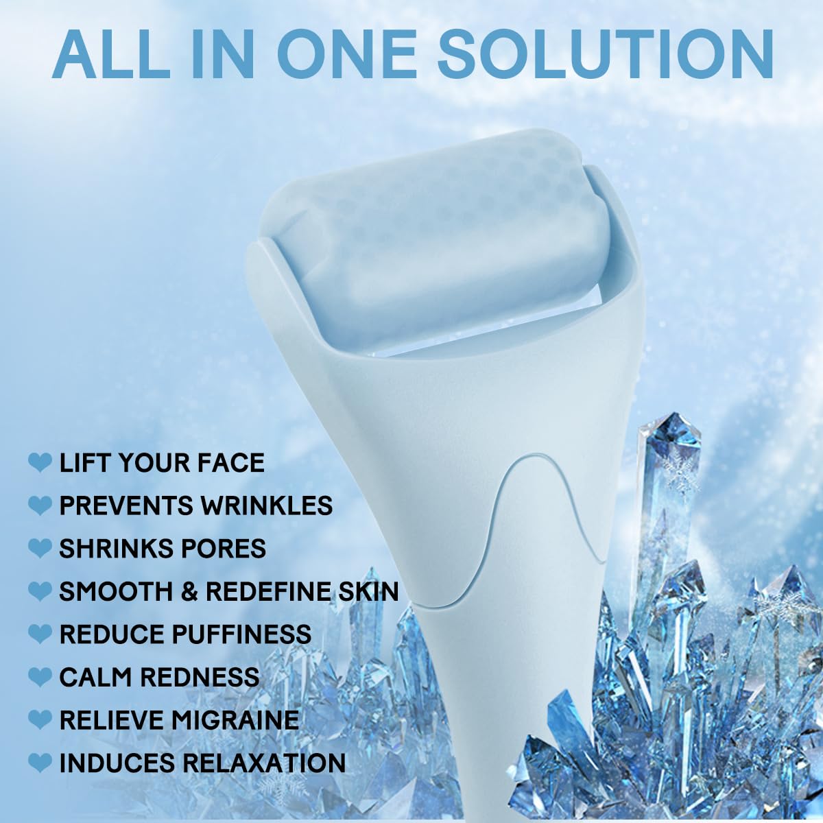 Cooling Ice Roller for Face Puffiness Relief Skincare encalife