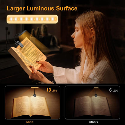 Rechargeable LED Book Light With Adjustable Brightness encalife