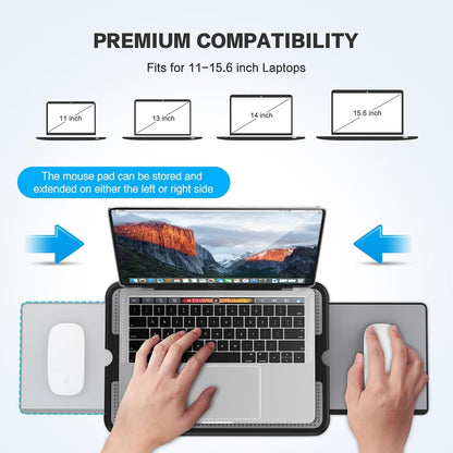 Portable Laptop Lap Desk Retractable Mouse Tray encalife