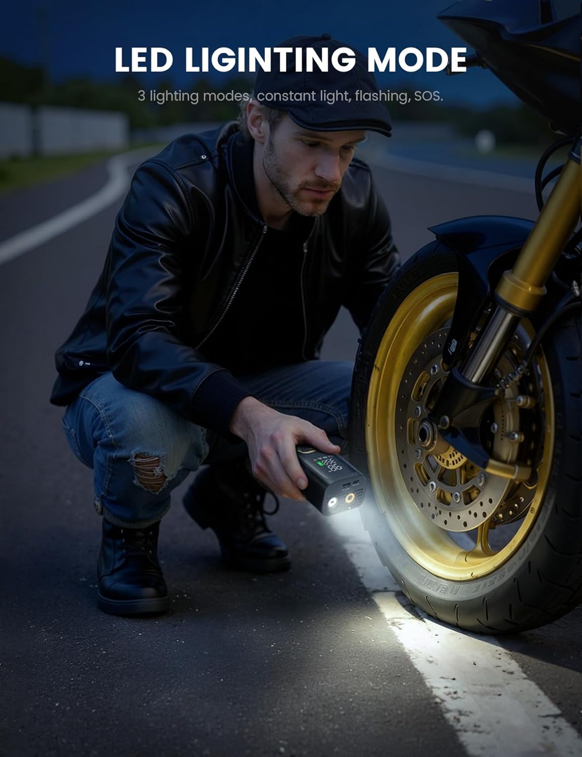 Cordless Tire Inflator For Fast Roadside Repairs encalife