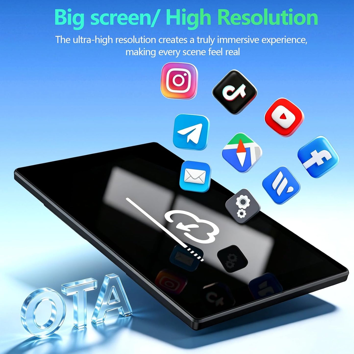 9 Inch Wireless Carplay Screen With Backup Camera encalife