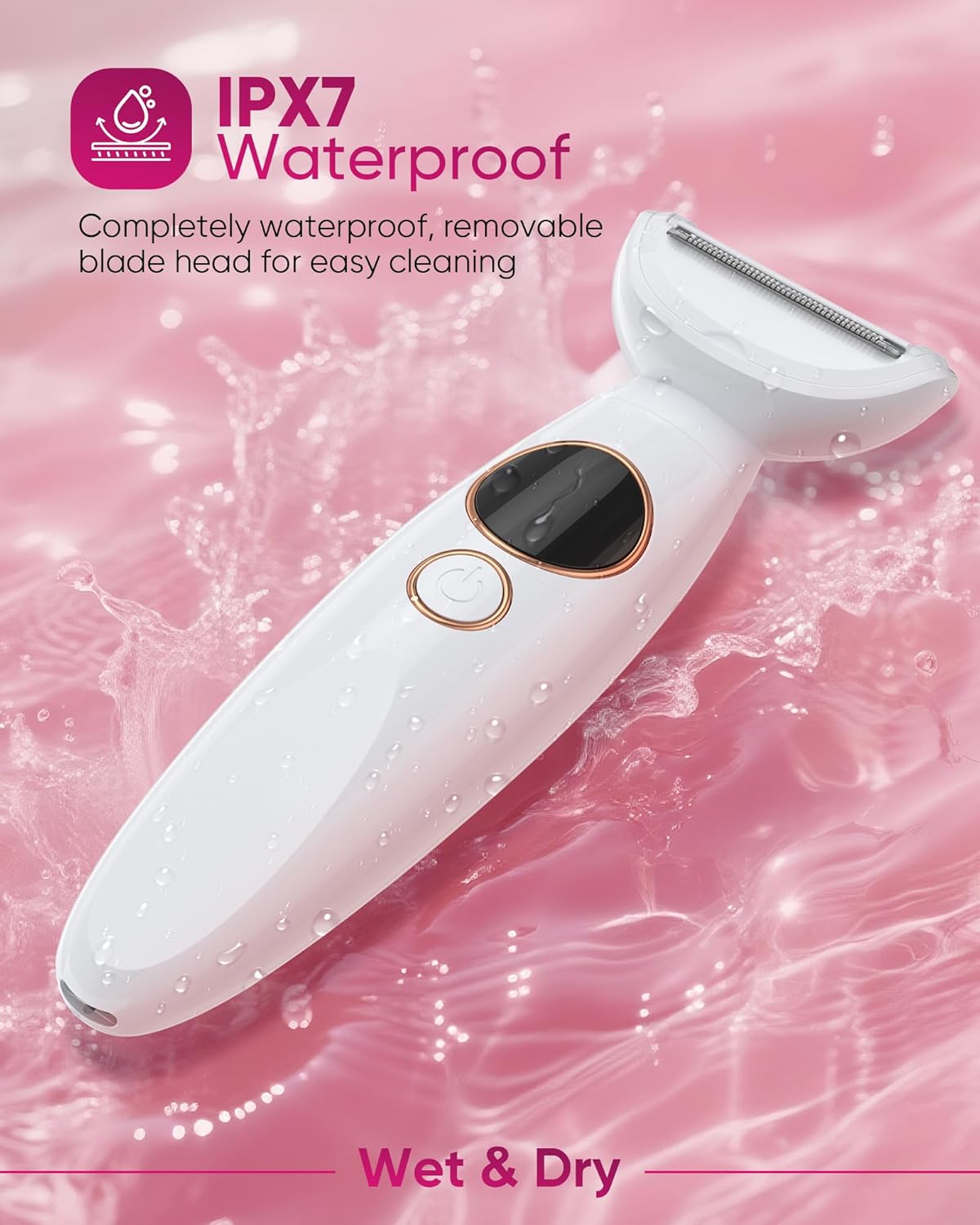 3-in-1 Electric Razor Women Bikini Trimmer Display encalife