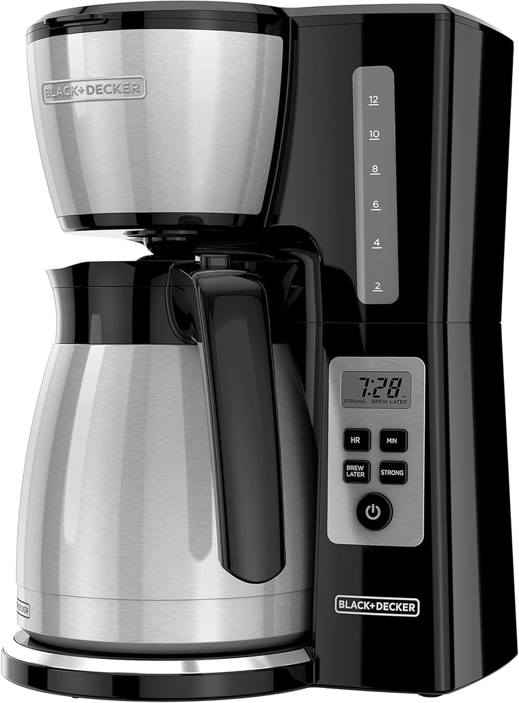 12 Cup Thermal Coffee Maker | Programmable Drip Machine
