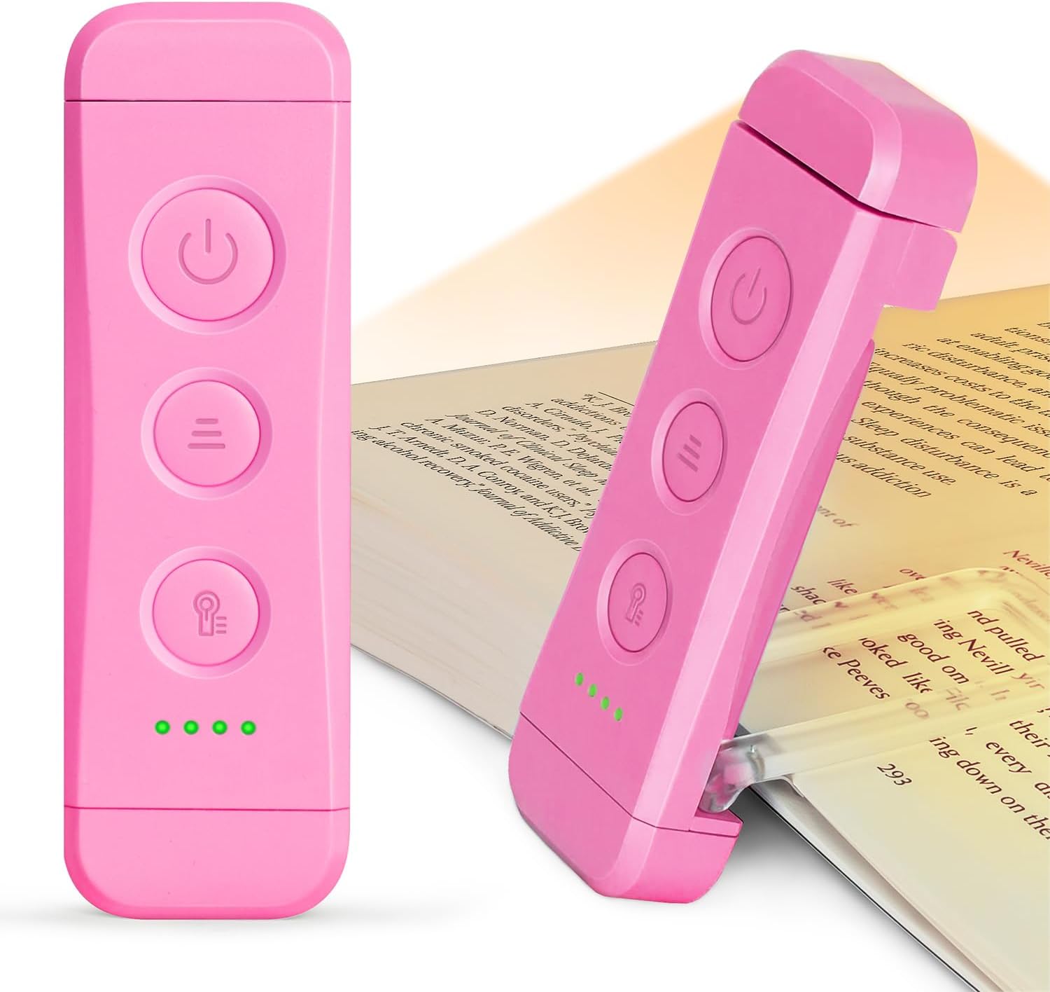 Rechargeable Clip-On Book Light With Adjustable Brightness encalife