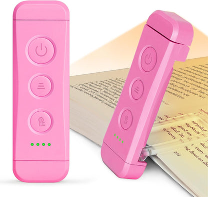 Rechargeable Clip-On Book Light With Adjustable Brightness encalife
