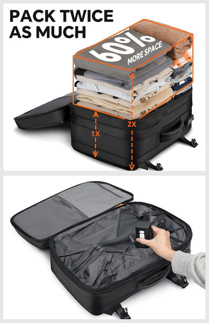 Vacuum Travel Backpack With Compression System encalife