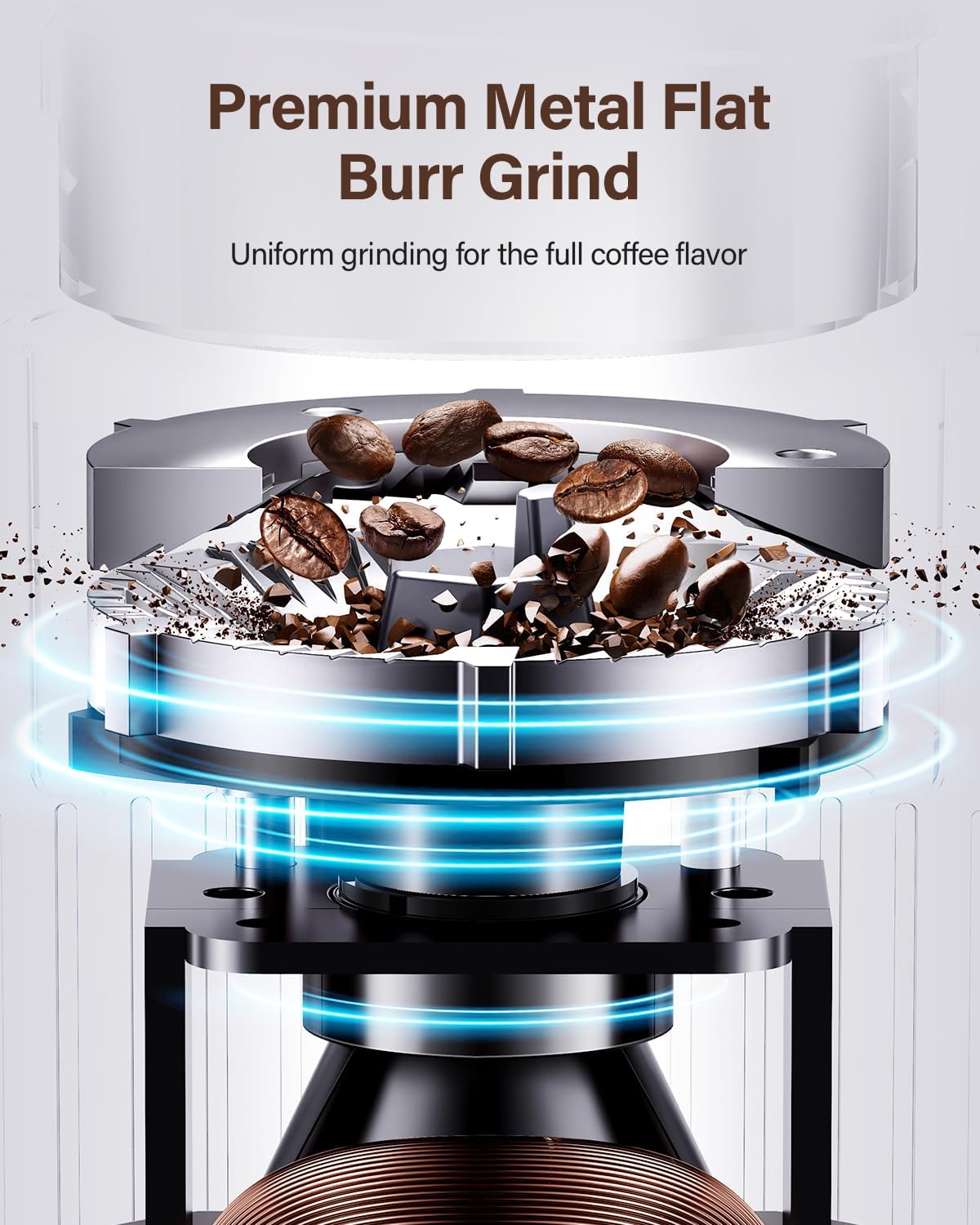 Electric Burr Coffee Grinder – 32 Settings encalife