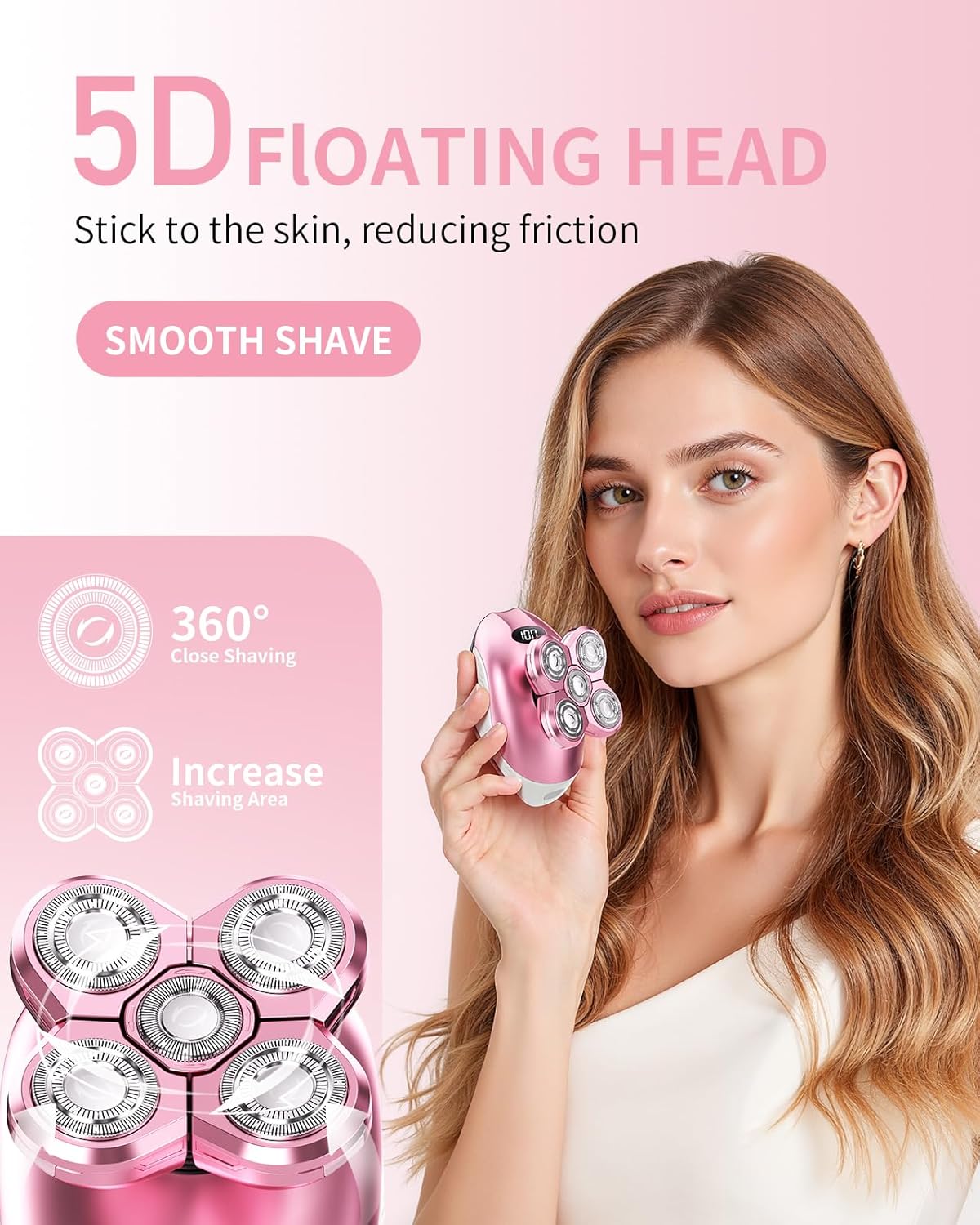 Electric Razor Women I Waterproof Groomer encalife