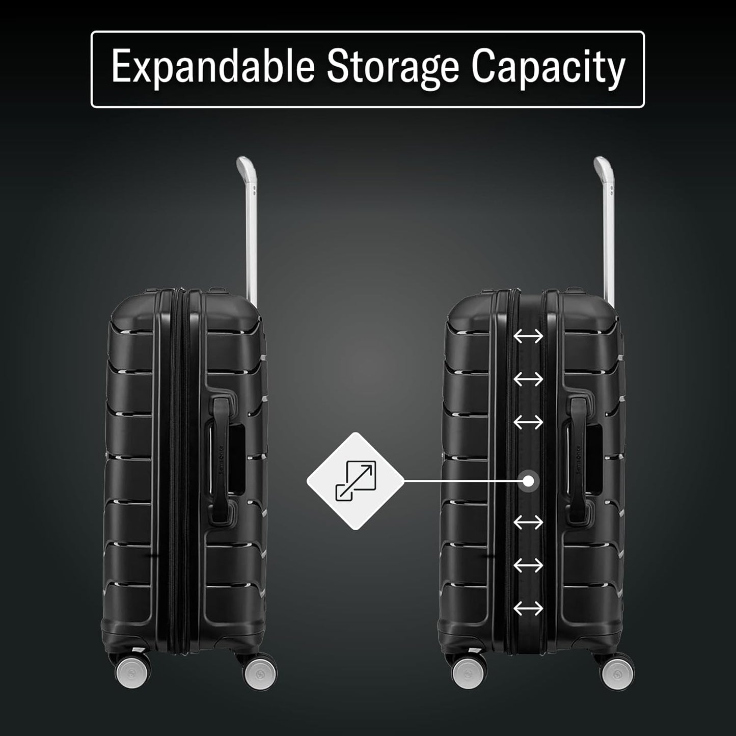 Carry-On Luggage I Hardside Spinner Suitcase encalife